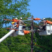 Boom Lifts Used by Electrical Lineman